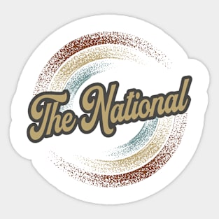 The National Circular Fade Sticker